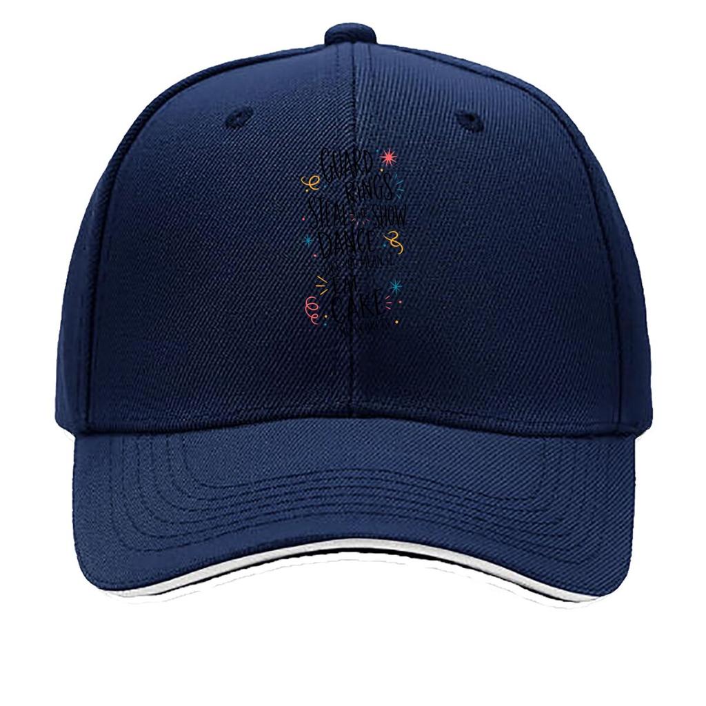 Color Guard Cake Party Quote Sandwich Baseball Cap Sun Cap Outdoor Workouts Hat