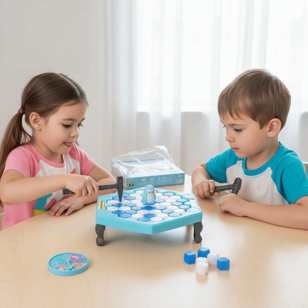 Educational Toys Ice Breaker Trap Mini Fun Balance Blocks Fun Games Save Penguin Game  Indoor Play