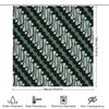 Modern Bathroom Shower Curtain Decorative Pattern Waterproof Fabric Printing Black Green Square 240X180cm