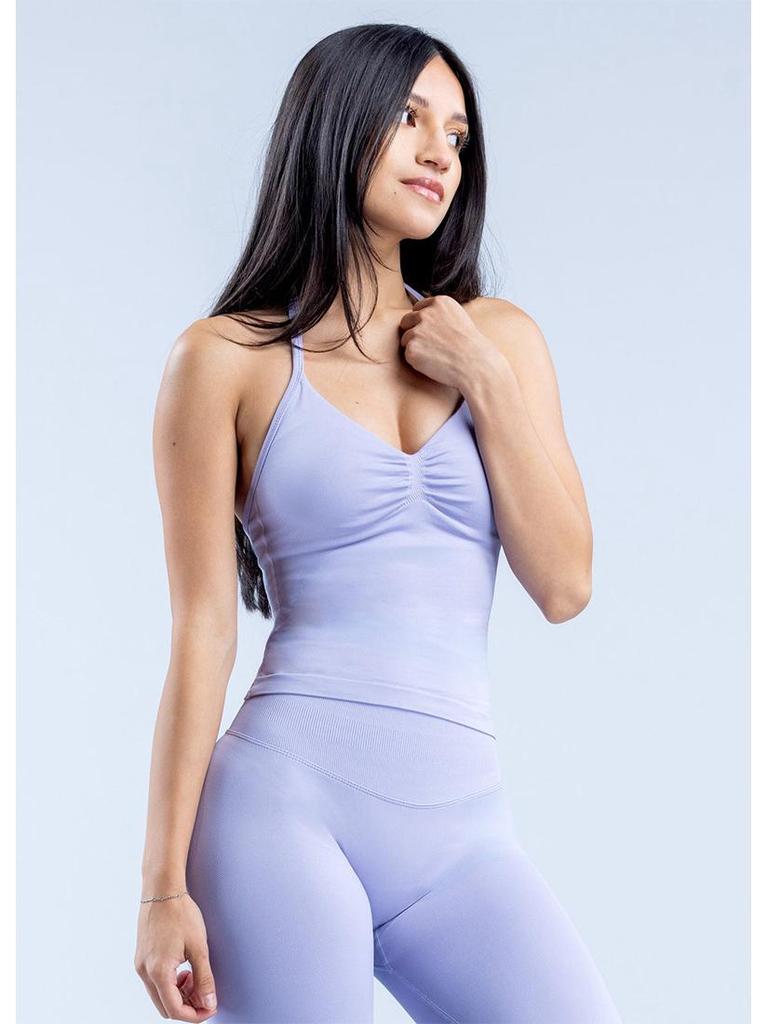 Auf Lager Nahtloses V-Ausschnitt Weste & Shorts Damen Yoga Fitness Set
