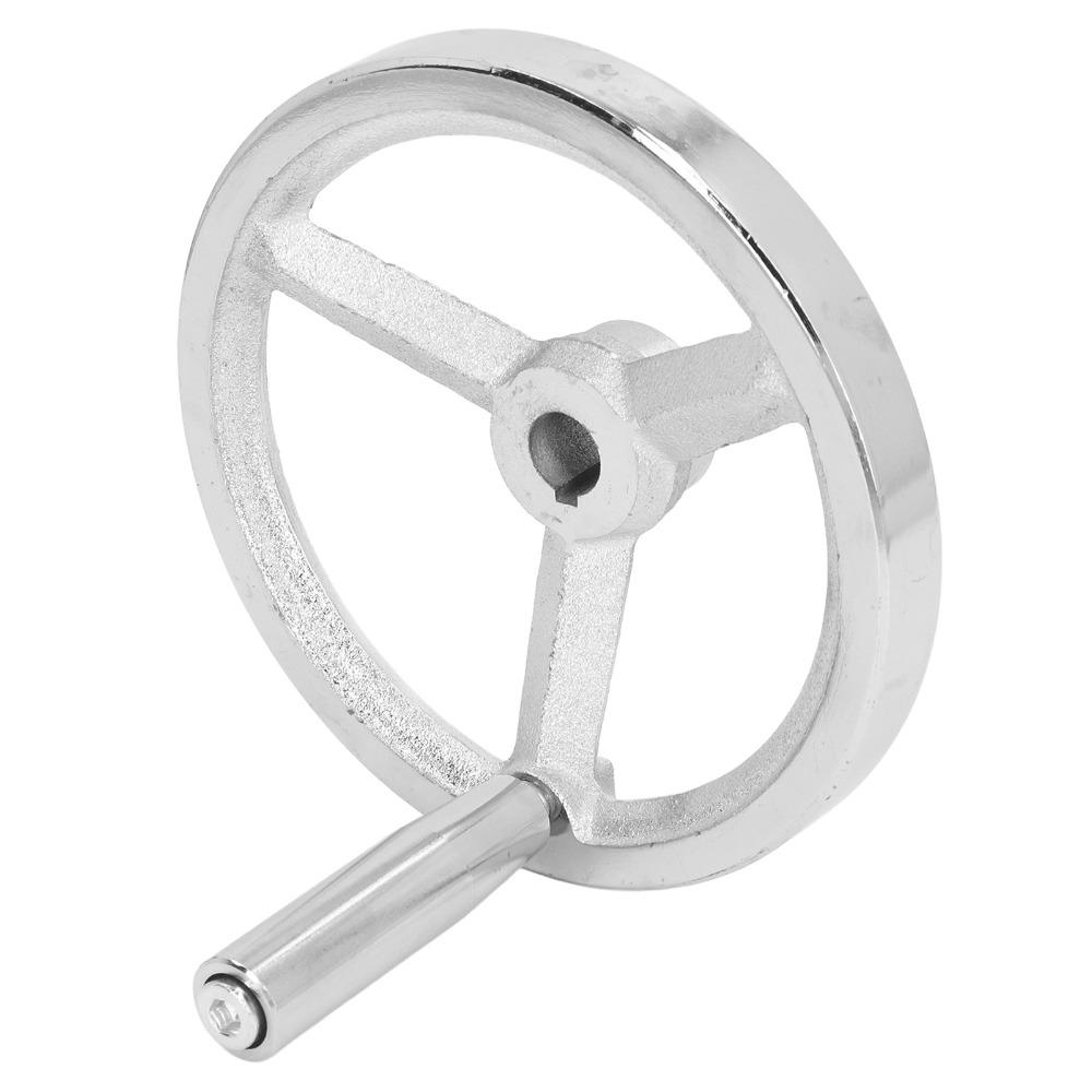 Gusseisen Drehbank Handrad 16x160MM Größe Handrad mit abnehmbarem Griff Fräsmaschine