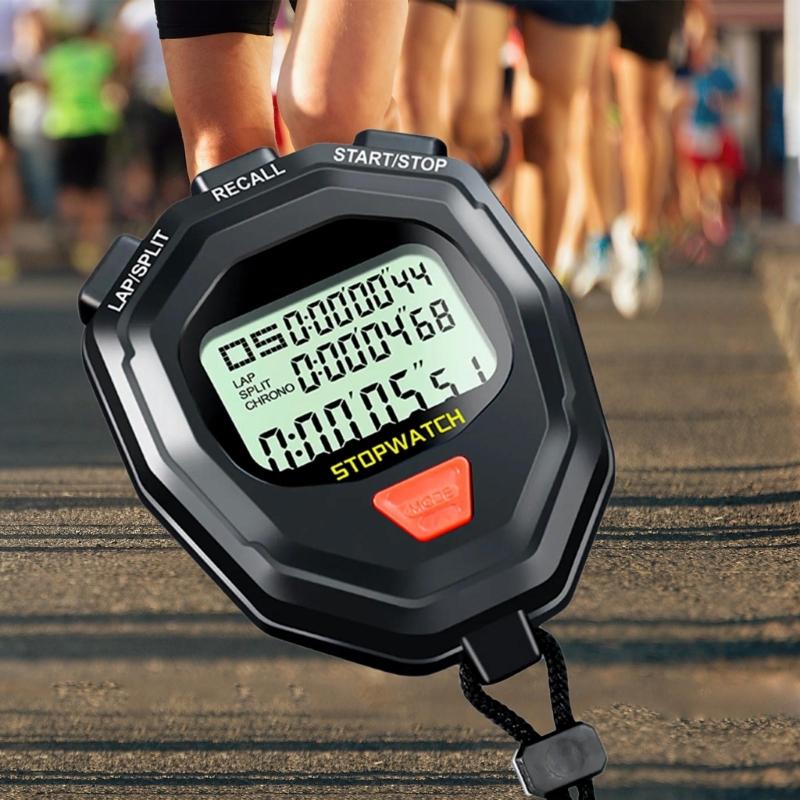 Chronograph Stop Watch Digital Stopwatch Timer Outdoor Sports Training Timer Precision Timer Tools for Running Swimming