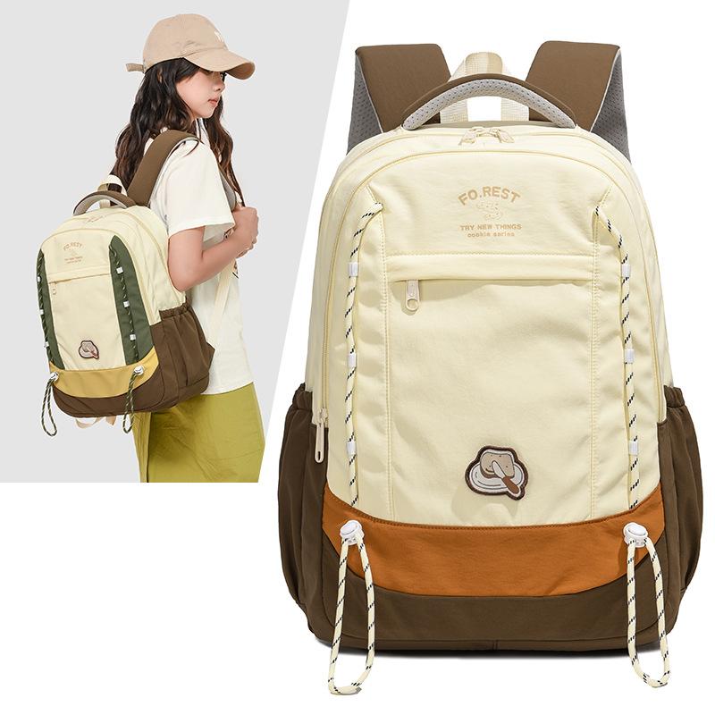 backpack women's large-capacity junior high school high school commuter schoolbag outdoor mountaineering travel backpack men