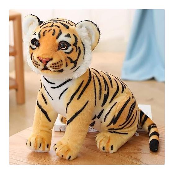 Tiger Plush Toy, Soothing Soft Toy, Animal Body Pillow, Small, Stuffed Toy, Co-Sleeping, Fluffy, Soft, Moe Goods, Decoration, Body Pillow, Stuffed