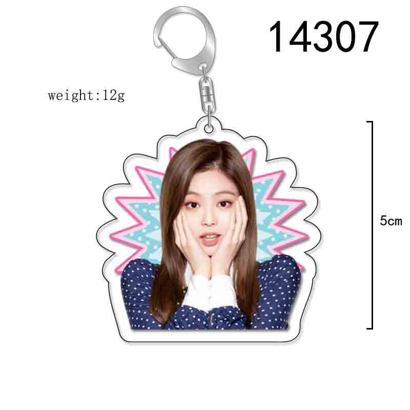 BLACKPINK Acrylic Double-Sided Keychain: Lisa, Jisoo, Jennie, Rosé