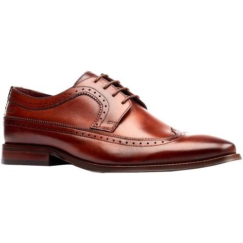 BASE LONDON Men's Havisham Leather Derby Shoes