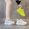 Inner Height Increase 7 Leather Dad Shoes Women, Spring New Versatile Platform Muffin Casual Shoes Spring