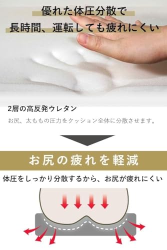 MARO Seat Cushion Car Cushion Driver's Seat [Improves Seating Comfort] Does Not Get Stuffy or Slip Off For Home/office/telecommuting Car Seat Cus