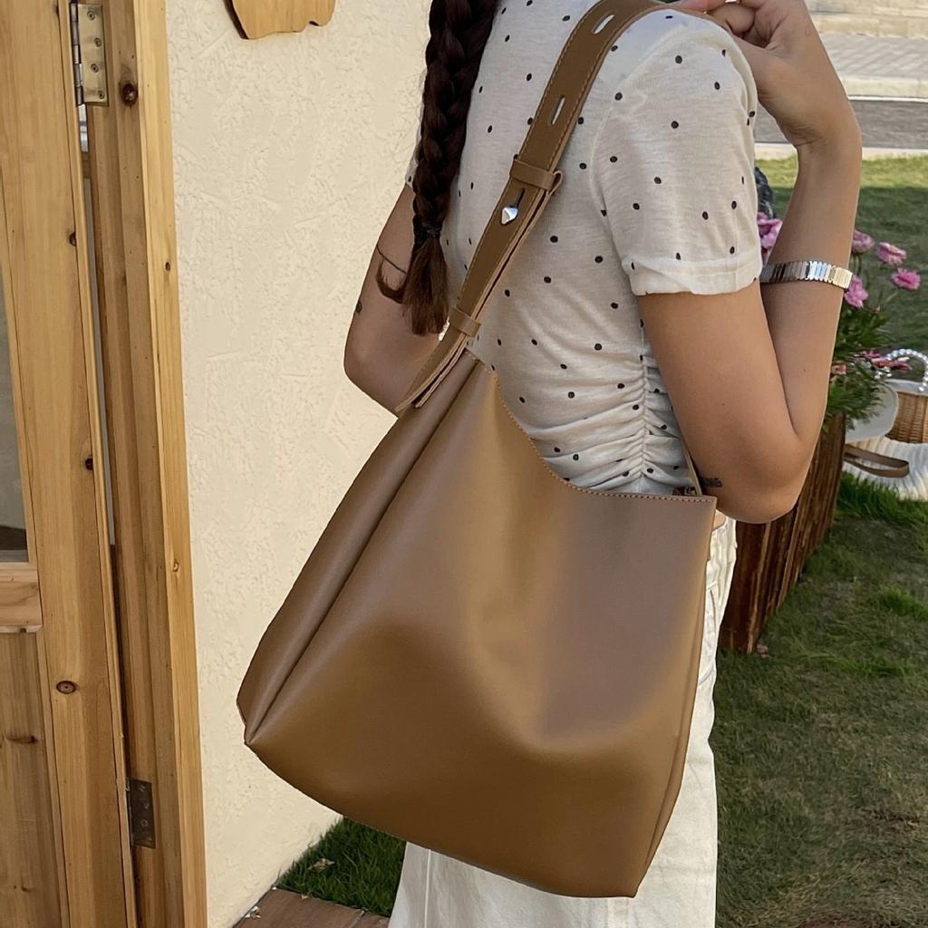 Autumn New Fashion Large Capacity Tote Mother and Child Bag Two Piece Set Shoulder Bag for Women