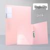 Morandi A4 Student Folder: Loose-leaf Paper Holder, Double Clip Organizer, Single Clip, Roll Holder