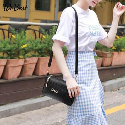 Fashion Women Bowknot Design PU Leather Handbag Small Shoulder Messegner Bags High Quality Crossbody Bag