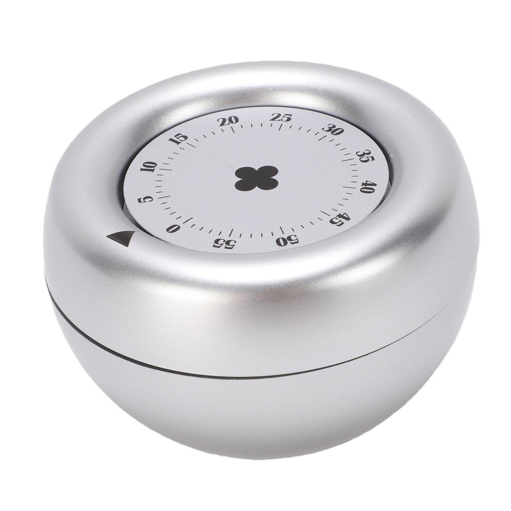Kitchen Visual Timer Magnetic Visual Cooking Mechanical Timer with Loud Alarm for Nap Alarm Study Reminder Creamy Yellow