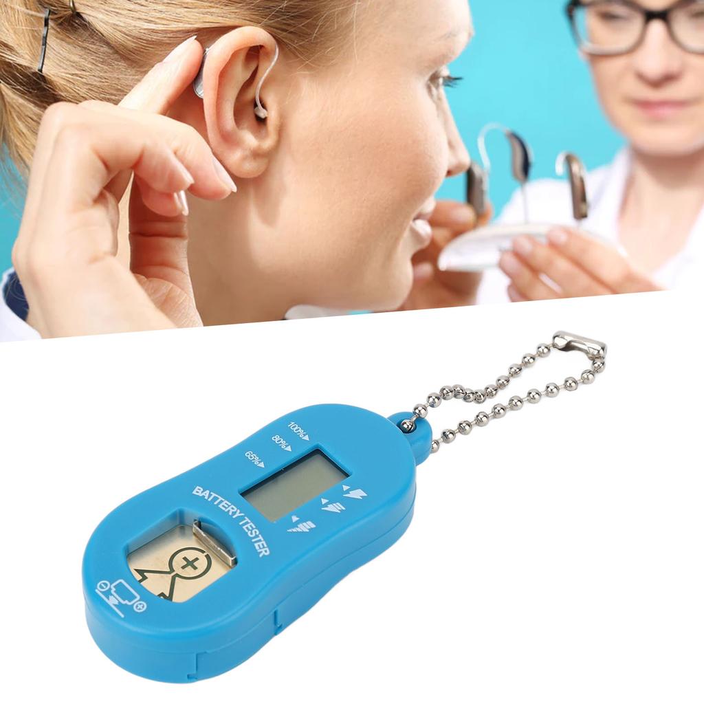 Button Cell Battery Checker Portable LCD Screen Hearing Aid Battery Tester Checker Tool