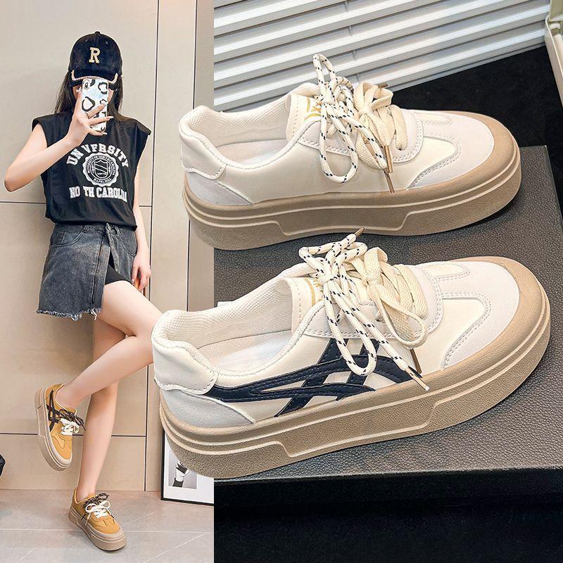 New trendy moral training explosion 2025 breathable student little white shoes super soft sports shoes dirt-resistant versatile casual board shoes