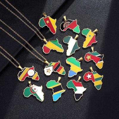 Afrikansk kart-kjede i rustfritt stål: Elfenbenskysten, Rwanda, Egypt, Uganda