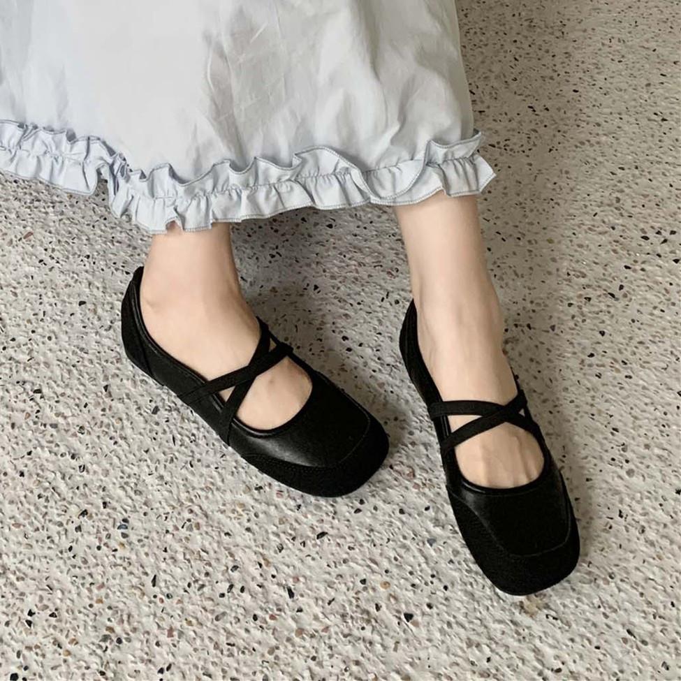 Fashion IPPEUM Ballet Flats Women PU Leather 2025 New Summer Fashion Soft Silver Ballerina Shoes Kawaii Mary Janes