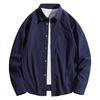 Pure Cotton Long-sleeved Shirt Spring Slim Casual Workwear Solid Color Large Size Spring New Shirt