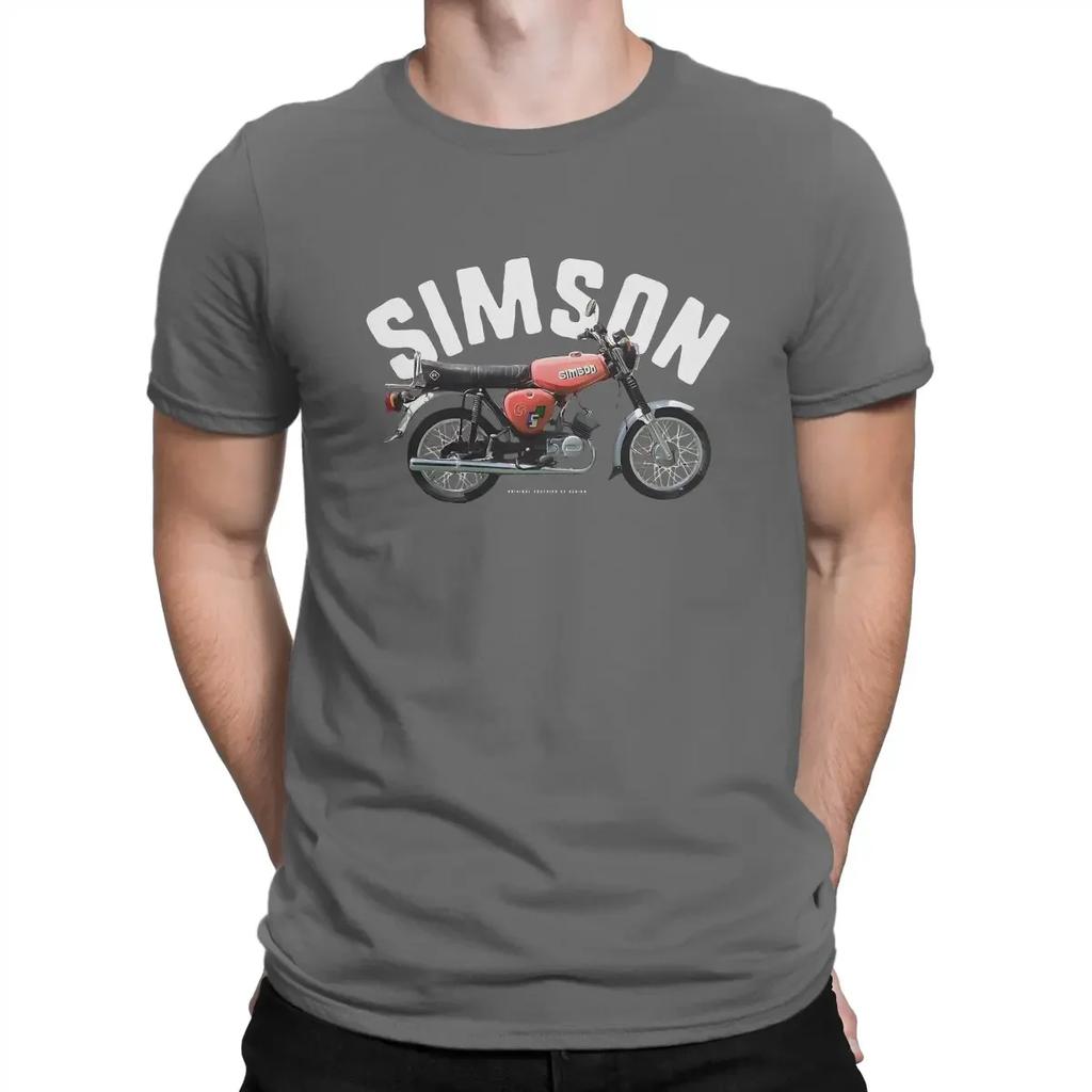 T-shirt Unisex Simson S51 Elektronik V4 Simson Girocollo Manica Corta 100% Cotone T-shirt Umorismo Alta Qualità Idea Regalo Peso Elevato
