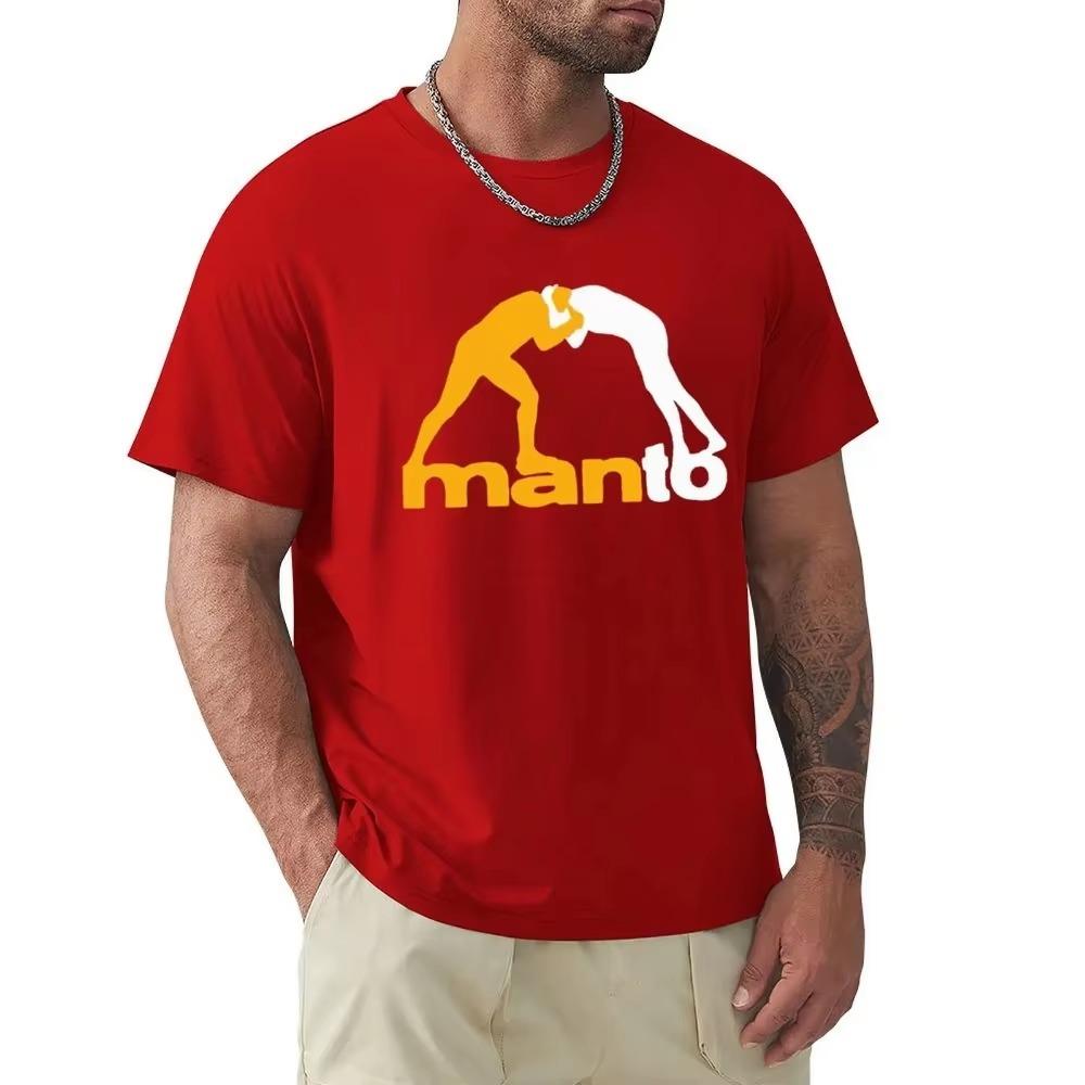 Nowy T-shirt MANTO Brazilian Jiu Jitsu Harajuku z krótkim rękawem bawełniany T-shirt z grafiką topy