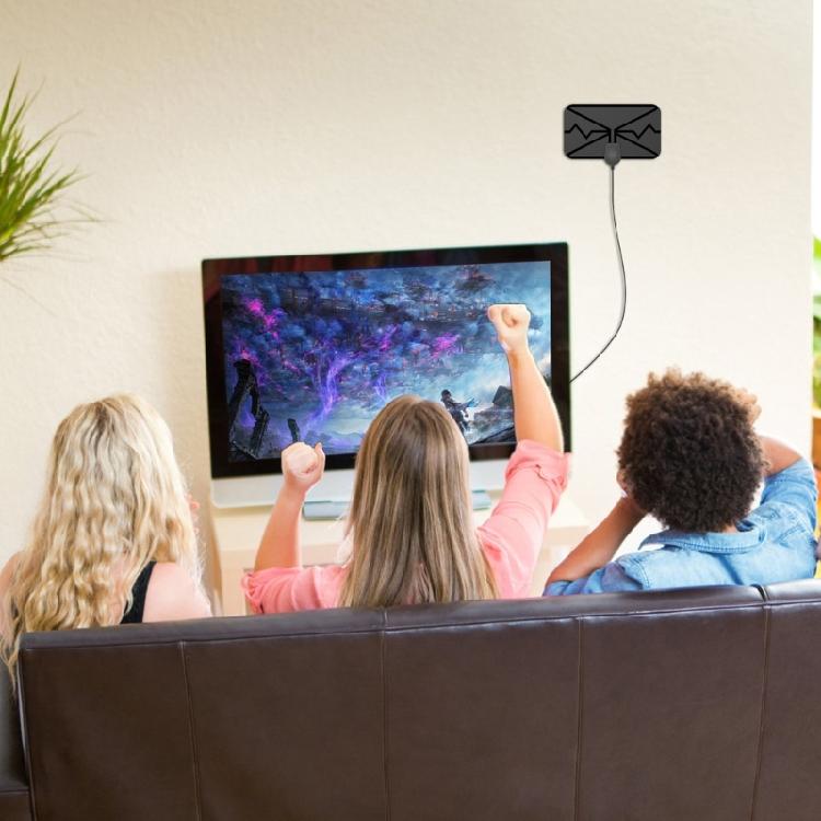 Premium ABS Material TV Antennae Magnified Receiver For 1080P Intelligent TVs 250Km Scope Capability