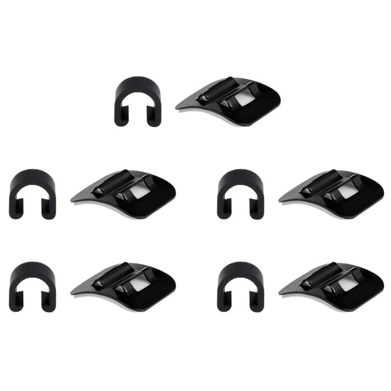 

5/10set Bike Cable Base Guide Portable Bike Cable Base Guide Clamps Bicycles Brake Cable Line Fixed Base Durable