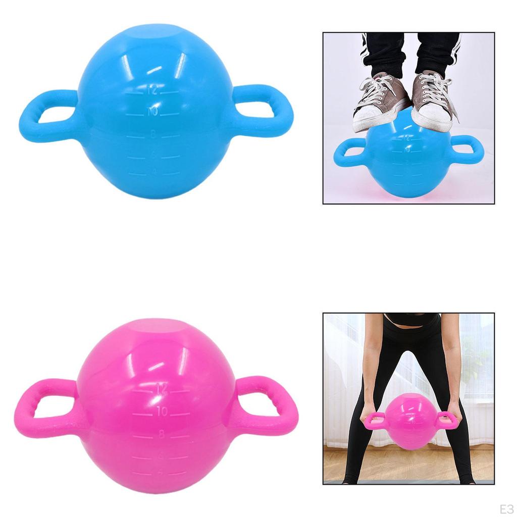 Regulowany Kettlebell Wodny ze Skalą, Przenośny Kettlebell z Podwójnym Uchwytem, Trening Siłowy