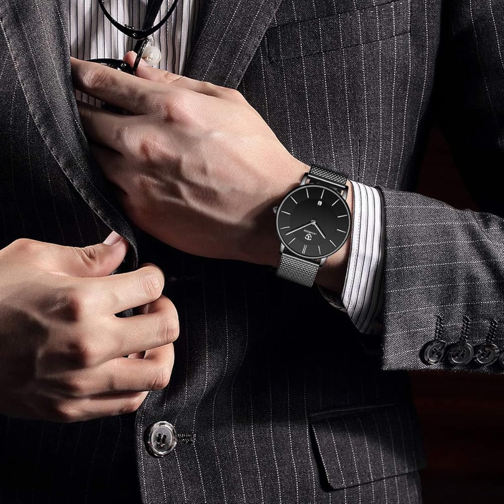 Ben Nevis Men's Casual Analog Watch Waterproof Date Display Slim Design Fashion Timepiece