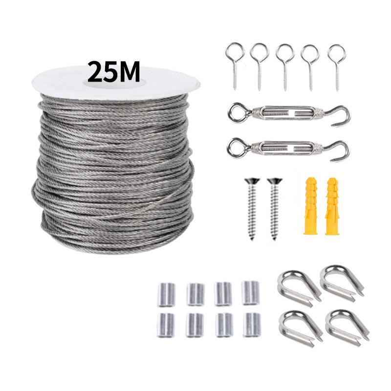 Kit de Rigging Industrial: Cabo de Aço Revestido de Aço Inoxidável para Elevação e Suspensão