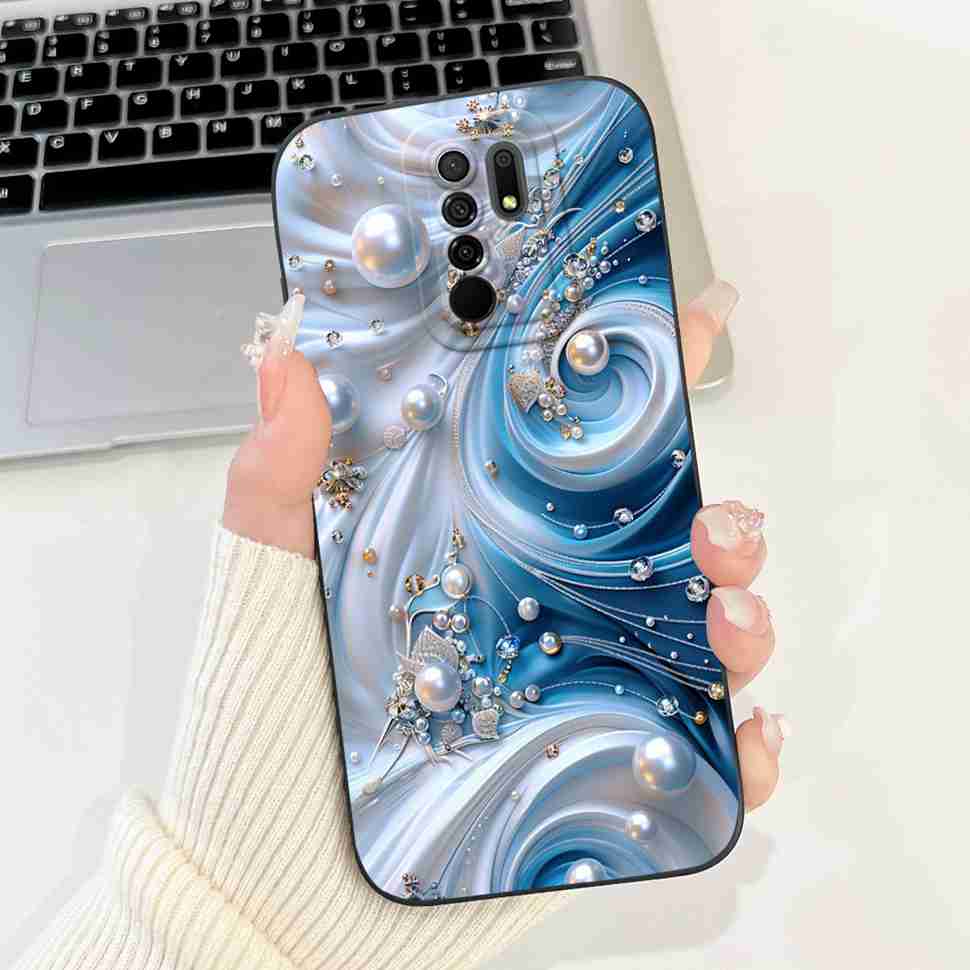 For Xiaomi Redmi 9 Case Cute Cartoon Rabbit Cat Soft Silicone Cover For Redmi 9 M2004J19AG M2004J19G Bumper Phone Case Funda