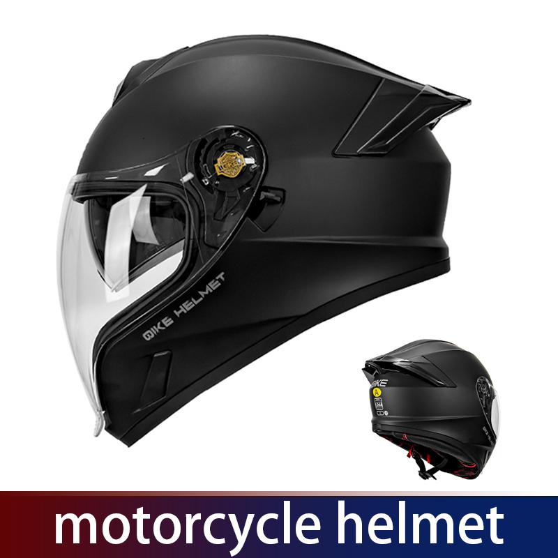 Drinking helmet, motorcycle helmet, uncovered helmet, men's and women's double mirrors, all-weather winter helmet, 3C and DOT do