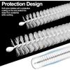 Owala Straw Cleaner Brush - Extra Long 12.5 Inch Pipe Cleaners, Extra Wide 10mm Stainless Steel Cleaning Brush Set for Straws On Cups, Water Bottles,