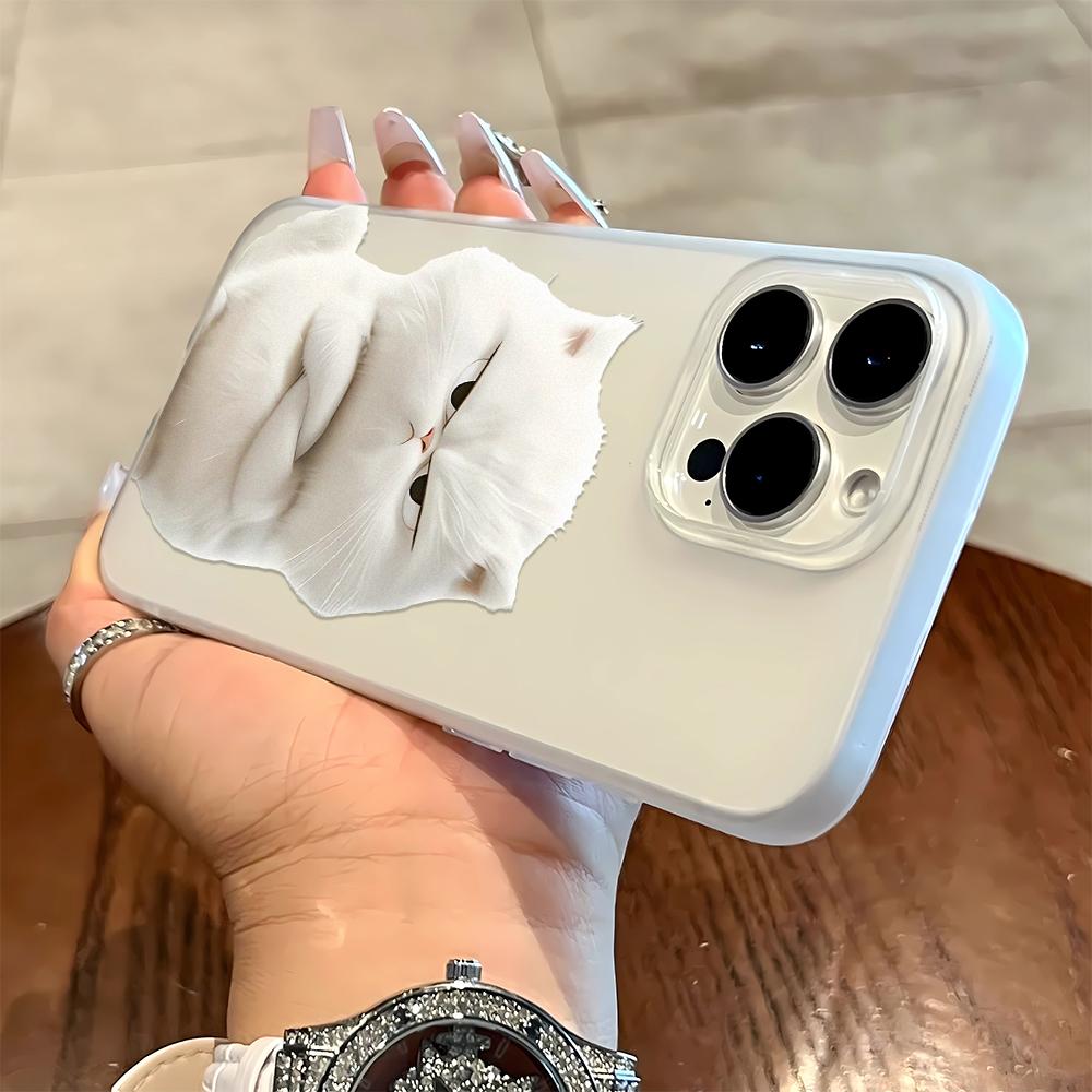 

White Cartoon Design Phone Case For IPhone 17 Case IPhone 16 Pro Max 11 15 14 12 Pro Max 7 8 Plus XR SE Air Silicone Soft Cover iphone 11 Pro