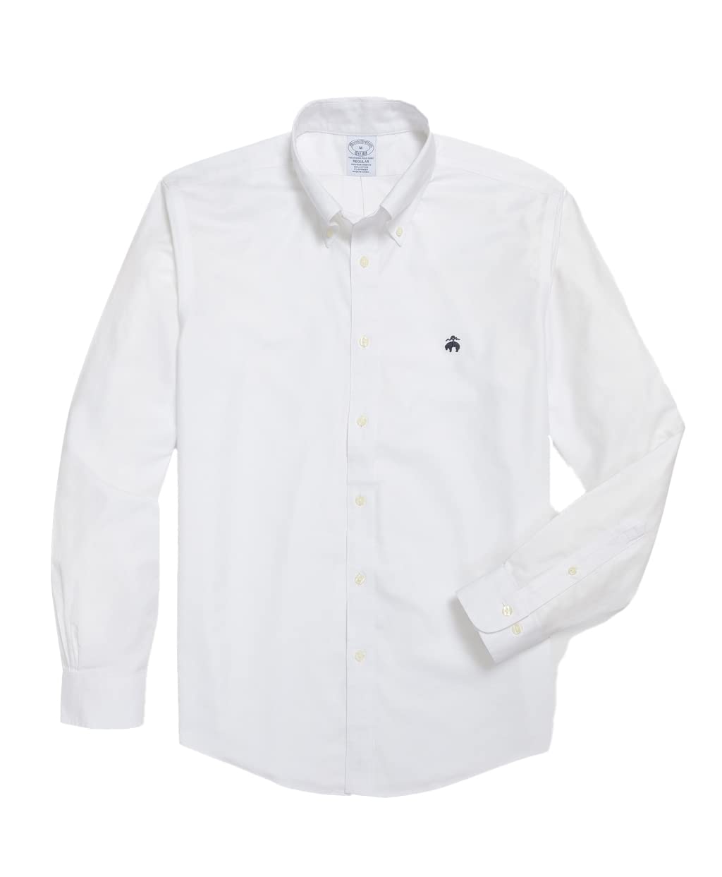 

Рубашка Brooks Brothers Stretch Oxford с логотипом GF, спортивная, стандартного размера S, не требующая глажки, посадка, белая, (100202232) белый