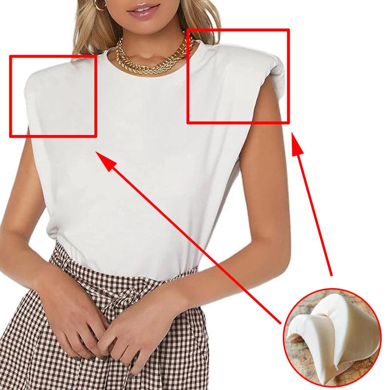 1Pair Women Thicken Big 35mm Sponge Shoulder Sewing Black White Nude Shoulder Pad Sew DIY Jacket Wedding T-Shirt Fashion Garment