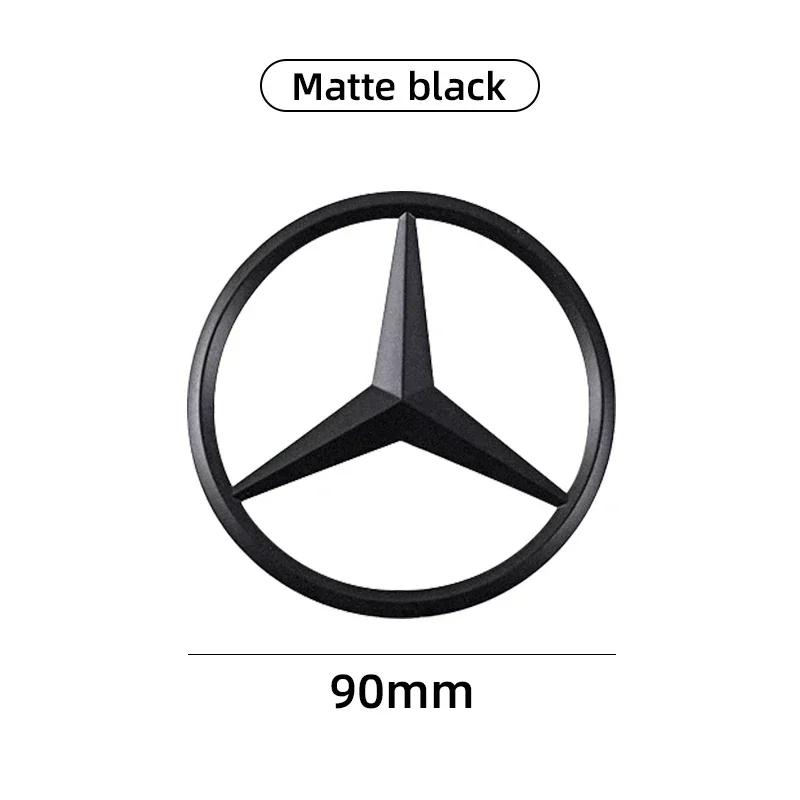 

Car Sticker For Mercedes Benz 9cm ABS Car Rear Decal Trunk Emblem Sticker For Mercedes Benz S320 W164 W203 W204 W168 C180 E320 A матовий чорний колір