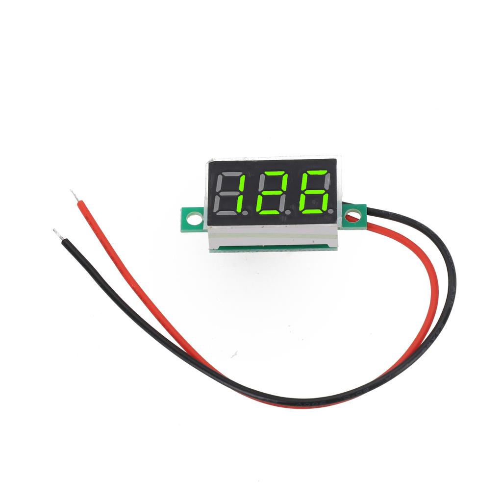 0.36 Inch LED Digital 2-line DC Voltage Table Red Blue Green DC4.5-30V Voltmeter