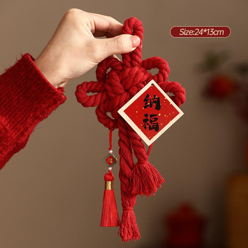 

2025 Spring Festival Snake Year Hanging Ornament - Traditional Chinese New Year Home Decor & Festive Pendant