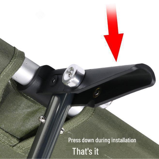 Adjustable Aluminum Folding Camping Bed with Oxford Cloth
