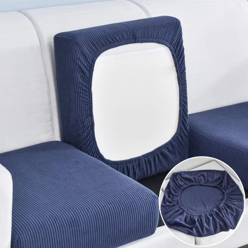New Flannel Sofa Seat Cushion Cover Removable Washable Chair Cover Anti-cat Scratching Sofa Protector Living Room