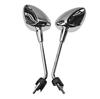 Vespa Sprint 150 GTV Silver Rhombus Rearview Backup Mirror