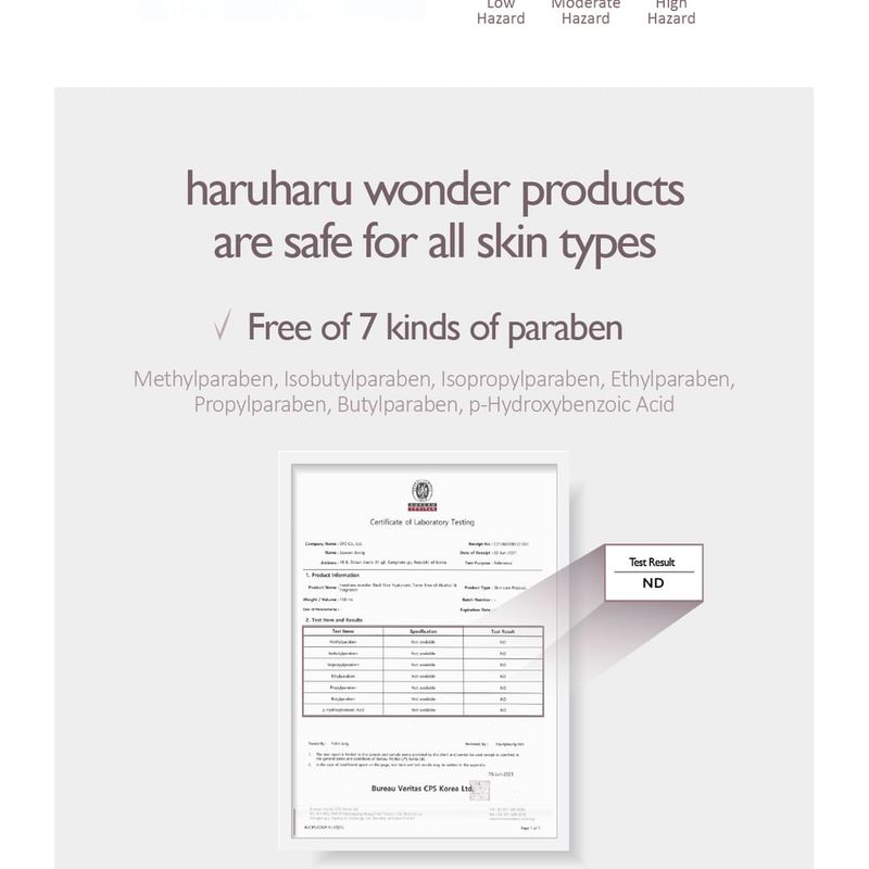 HARUHARU WONDER Black Rice Hyaluronic Toner Fragrance Free Christmas Edition