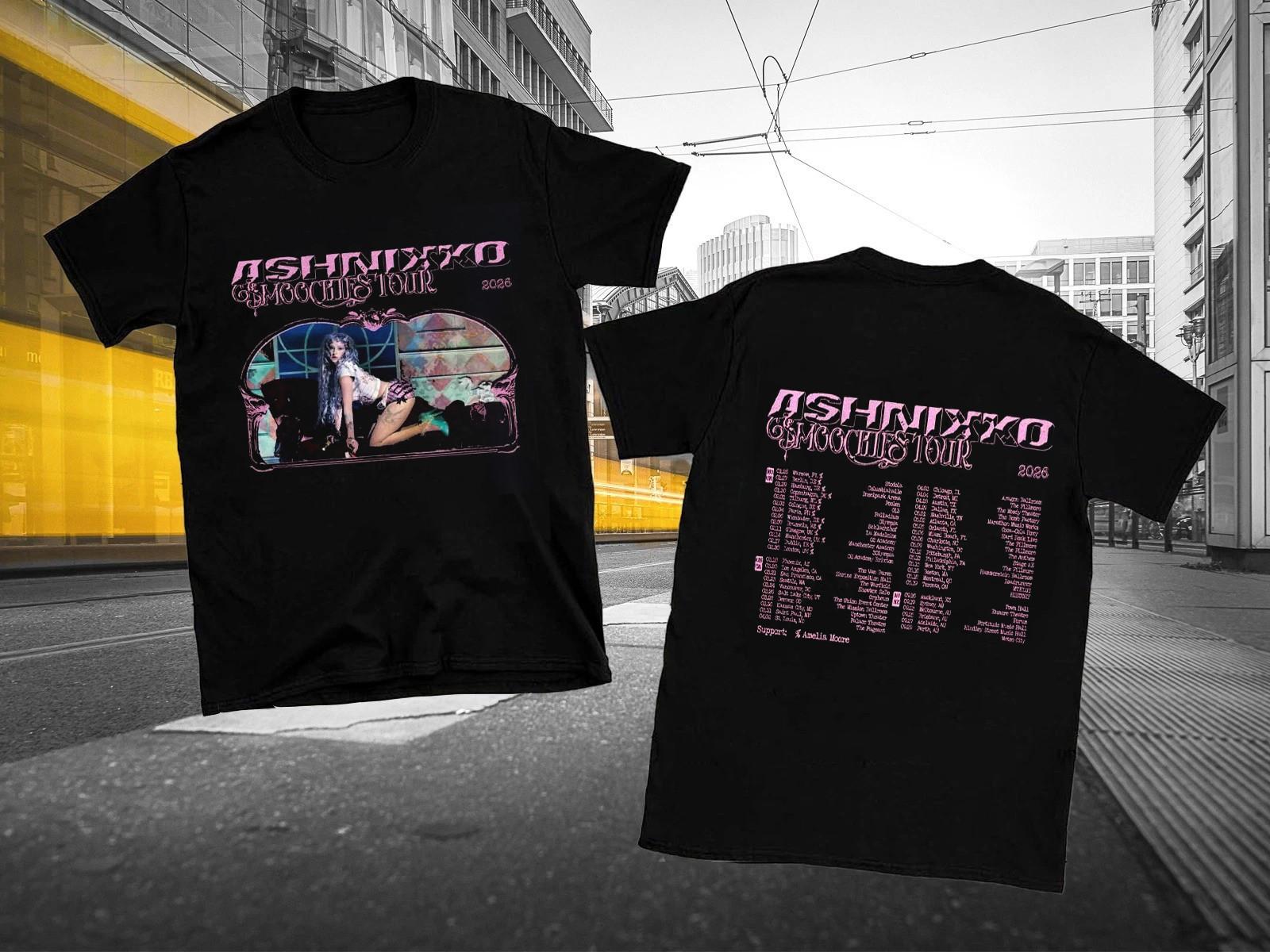 Ashnikko 2 Sides Smoochies Tour 2026 World Tour S to 5XL Concert Shirt SG783 S разноцветный