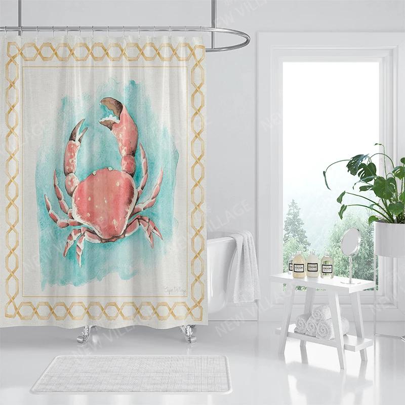 

Home waterproof fabric bathroom curtain accessories 90x200 shower shower curtain 240 * 200 Atlantis style shower curtain W90XH180cm