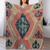 Decorative Kilim Navaho Weave Woven Textile Throw Blanket Durable Warm Blanket for Daily Home Use