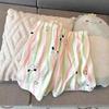 Women's Summer Cotton Pajama Set - Sweet Cardigan, Short Sleeve Top, and Shorts for Home Wear