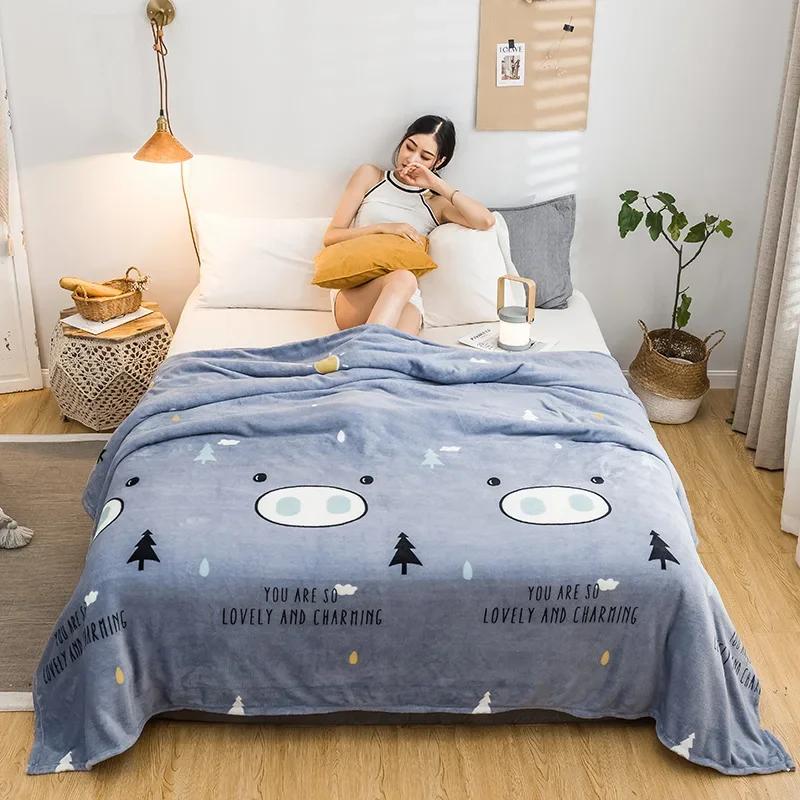 Stars Starry Sky Blanket Bedspread Warm Soft Flannel Print Throw Blankets Suitable for Sofa/Bed/Car Portable Blanket All Season