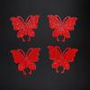 4pcs Rhinestone Butterfly Self-Adhesive Patches, DIY Suitable for Car, Bag, Hat, Book Decoration, Self-Adhesive Rhinestone Stickers