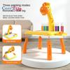 Fawn Projection Drawing Board Children's Learning Drawing Table Graffiti Writing Drawing Board Educational Early Education Toy Projector Table