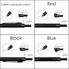 SMTTW Ballpoint Ballpoint Ballpoint Ballpoint Pen Automatic Black Multi-Function Pen, 4-Color Pen, Multi-Color Pen, 1.0mm Refill, 0.5mm Pen,