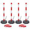 Day and Night - Day and Night Set of 4 Plastic Chain Barrier Posts 10 M Each